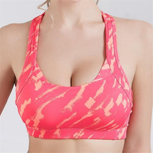 Cross Strap Back Women Sports Bra Professional Quick Dry Padded Shockproof Gym Fitness Running Yoga Sport Brassiere Tops Fitness