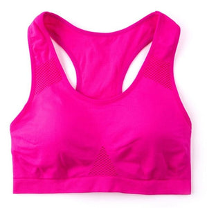 New Professional Absorb Sweat Top Athletic Running Sports Bra For Gym Fitness Women Seamless Padded Vest Tanks S M L XL