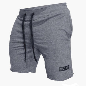 Men Running Sport Cotton Shorts Gym Fitness Workout Training Sportswear Male Short Pants Knee Length Beach Sweatpants Bottoms