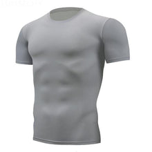 Load image into Gallery viewer, gym tshirt Men Running T-Shirts Quick Dry Compression Sport T-Shirts Fitness Running Shirts Tees Men&#39;s Soccer Jersey Sportswear