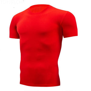 gym tshirt Men Running T-Shirts Quick Dry Compression Sport T-Shirts Fitness Running Shirts Tees Men's Soccer Jersey Sportswear