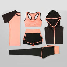 Load image into Gallery viewer, Sport Women Suit Sets 5 Pieces Women Sportwear Yoga Fitness Gym Set Yoga Sportwear Workout Fitness Yoga Wear Set