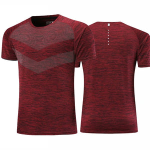 Running Sport Tshirt Men Quick Dry Compression Fitness Gym Shirt Workout Tight Training Shirt Tee Soccer Basketball Jerseys Tops