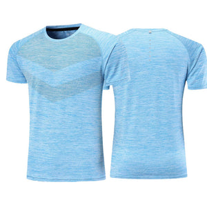 Running Sport Tshirt Men Quick Dry Compression Fitness Gym Shirt Workout Tight Training Shirt Tee Soccer Basketball Jerseys Tops