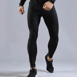 Men's Sports Fitness Running T-Shirt + Pants-Compression Skin Compression Fitness Training Suits Long Sleeve Fitness Yoga Wear