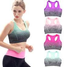 Load image into Gallery viewer, Gradient High Stretch Sports Bras,Women Quick Dry Padded Sports Top for Fitness,Yoga Running Gym Seamless Sport Bra Top