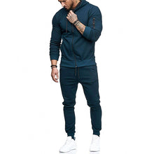 Load image into Gallery viewer, 2 Piece Men Hoodies+Pants Sport Suit Running Men Clothing Set Gym Sport wear Tracksuit Fitness Bodybuilding Suit Jogger Men Set