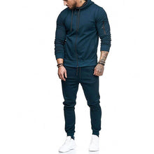 Load image into Gallery viewer, 2 Piece Men Hoodies+Pants Sport Suit Running Men Clothing Set Gym Sport wear Tracksuit Fitness Bodybuilding Suit Jogger Men Set