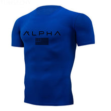 Load image into Gallery viewer, gym tshirt Men Running T-Shirts Quick Dry Compression Sport T-Shirts Fitness Running Shirts Tees Men&#39;s Soccer Jersey Sportswear