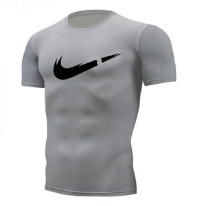 Man's T-shirt Brand Gym Shirt Sport T Shirt Men Short Sleeve Running Tshirt Men Workout Training Tees Fitness muscle Sport shirt