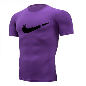 Man's T-shirt Brand Gym Shirt Sport T Shirt Men Short Sleeve Running Tshirt Men Workout Training Tees Fitness muscle Sport shirt