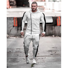 Load image into Gallery viewer, Jogging Suits For Men Sport Suit Fitness Set Long Sleeve Zipper Night Running Set Training Suit Tightness Clothing Gym Wear Men