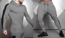 Load image into Gallery viewer, Jogging Suits For Men Sport Suit Fitness Set Long Sleeve Zipper Night Running Set Training Suit Tightness Clothing Gym Wear Men