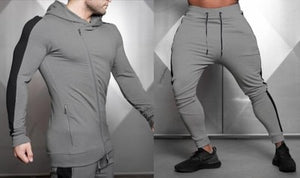 Jogging Suits For Men Sport Suit Fitness Set Long Sleeve Zipper Night Running Set Training Suit Tightness Clothing Gym Wear Men