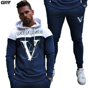 GITF Sets Men Tracksuit Gym Fitness Sports Suit mens Clothes Running training Jogging Sport Wear Exercise Workout men sets