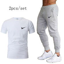 Load image into Gallery viewer, Autumn running set suits Men&#39;s Tracksuit Sports Suit Gym Fitness t-shirt+pants Running Jogging Sport Wear Exercise Workout Tight