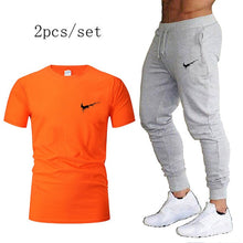 Load image into Gallery viewer, Autumn running set suits Men&#39;s Tracksuit Sports Suit Gym Fitness t-shirt+pants Running Jogging Sport Wear Exercise Workout Tight