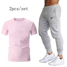 Load image into Gallery viewer, Autumn running set suits Men&#39;s Tracksuit Sports Suit Gym Fitness t-shirt+pants Running Jogging Sport Wear Exercise Workout Tight