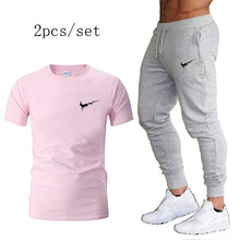 Load image into Gallery viewer, Autumn running set suits Men&#39;s Tracksuit Sports Suit Gym Fitness t-shirt+pants Running Jogging Sport Wear Exercise Workout Tight