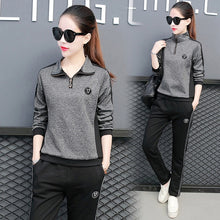 Load image into Gallery viewer, Spring Autumn Trainning Exercise Sweaters Sport Suit Was thin running two sets Sportswear