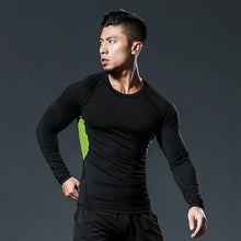 Load image into Gallery viewer, Men Elastic Compression Sportswear Patchwork Sport Suit Male Fitness Gym Sports Set Basketball 2XL Training Running Sports Wear