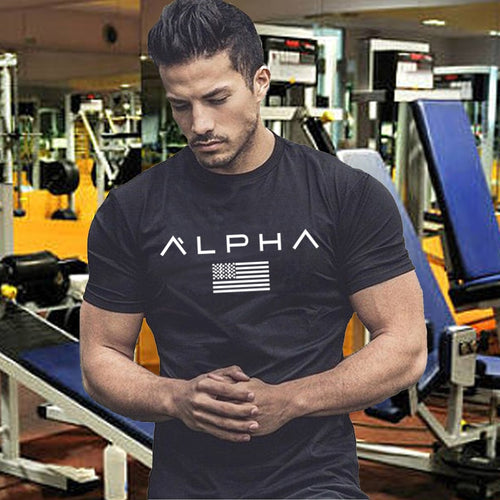 gym tshirt Men Running T-Shirts Quick Dry Compression Sport T-Shirts Fitness Running Shirts Tees Men's Soccer Jersey Sportswear