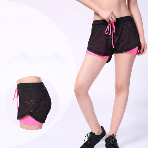 Running Yoga Women Shorts Fitness Spandex Elastic Running Workout Short Leggings For Ladies Gym Sport Shorts