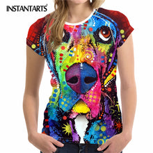 Load image into Gallery viewer, INSTANTARTS Quick Dry Short Sleeve Sport Running T Shirt Woman Summer Breathable O-neck Yoga Gym Tshirt Girl Training Tops Shirt