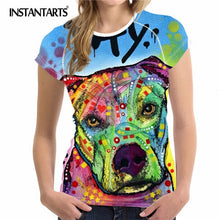 Load image into Gallery viewer, INSTANTARTS Quick Dry Short Sleeve Sport Running T Shirt Woman Summer Breathable O-neck Yoga Gym Tshirt Girl Training Tops Shirt