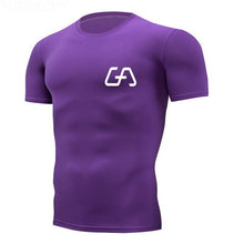 Load image into Gallery viewer, 2018 Gym Shirt Sport Shirt Men Fitness Running Shirt Man Dry Fit Short Sleeve Training T Shirt Mens Rashgard Sportswear Tshirt