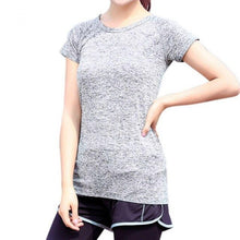 Load image into Gallery viewer, 2019 Women Short Sleeve O-neck Running T-shirt Summer Casual Lady Tops Fashion Solid Loose Female Sport Running T Gym TShirt