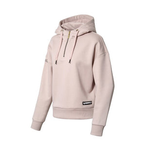 (Clearance)Li-Ning Women BAD FIVE Basketball Hoodie Warm Fleece 66%Polyester 34%Cotton LiNing Sport Loose Sweater AWDN798 WWW988