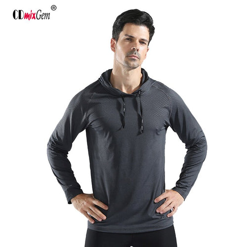 Autumn&winter men long sleeve T shirt sweater thin breathable fitness exercise printing long-sleeved Sport sweater LX