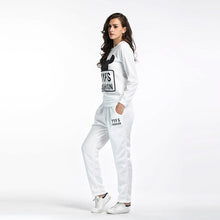 Load image into Gallery viewer, New Sport Sweater Women Large Size Sports Suit Female Letter Printing Sweatshirt Casual Trousers Two-piece Tracksuit Women Set