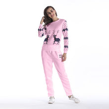 Load image into Gallery viewer, New Sport Sweater Women Large Size Sports Suit Female Letter Printing Sweatshirt Casual Trousers Two-piece Tracksuit Women Set