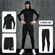 Load image into Gallery viewer, 3pcs / set Workout Male Sport Suit Gym Compression Clothes Fitness Running Jogging Sport Wear Exercise Workout Tights