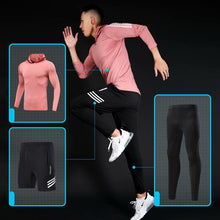 Load image into Gallery viewer, 5pcs / set tracksuit male compression sports wear for men gym fitness clothes running jogging exercise workout suits