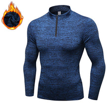 Load image into Gallery viewer, fleece sport Jersey Compression shirt Fitness sweater cross-fit Jersey running Jacket keep-warm Rashgard sport tshirt for winter