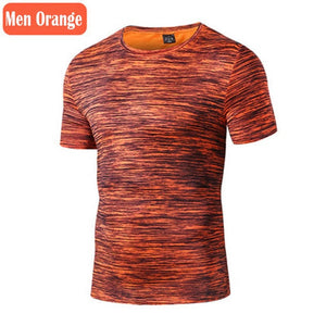 Sport Shirt Men Women Fitness Running T Shirts Breathable Quick Dry Tshirt Outdoor Unisex Gym Training Jogging Sportswear Cloth