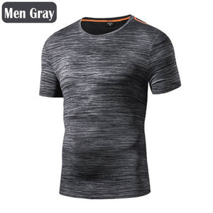 Sport Shirt Men Women Fitness Running T Shirts Breathable Quick Dry Tshirt Outdoor Unisex Gym Training Jogging Sportswear Cloth