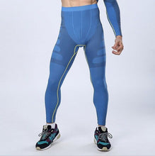 Load image into Gallery viewer, Men Sport Suits Set Long Sleeve Men&#39;s Sportwear Sport Wear for Fitness Running Compression Shirt Man Bodybuilding Leggings Pants