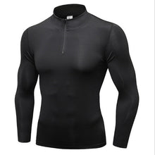 Load image into Gallery viewer, #9004 Winter Fall Men Gym Sport Hiking Running Training Thermal Top Long Sleeve Stand Neck Shirts Tops Sweaters 4Colors S-XXL