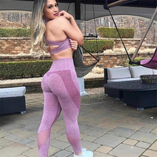 Load image into Gallery viewer, Women&#39;s Sports Suit Female Sportswear For Woman Gym Fitness Clothing Women Sport Wear Clothes Sporty 2 Piece Set Leggings