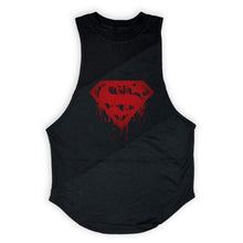 Load image into Gallery viewer, Superman Sport T Shirt Men Cotton Patchwork Mesh Mens Running T-Shirt Sportswear Bodybuilding Fitness Shirt slim fit Gym Tshirt