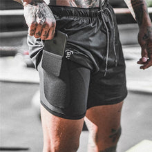 Load image into Gallery viewer, 2019 NEW Men&#39;s Running Shorts Mens 2 in 1 Sports Shorts Male double-deck Quick Drying Sports men Shorts Jogging Gym Shorts men