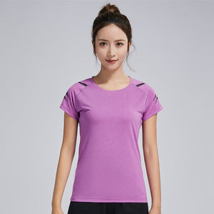 Women's Yoga Shirts Gym Breathable Sport Jersey Running Compression Dry Quick Short Sleeve Workout Woman Sport Fitness Tshirts